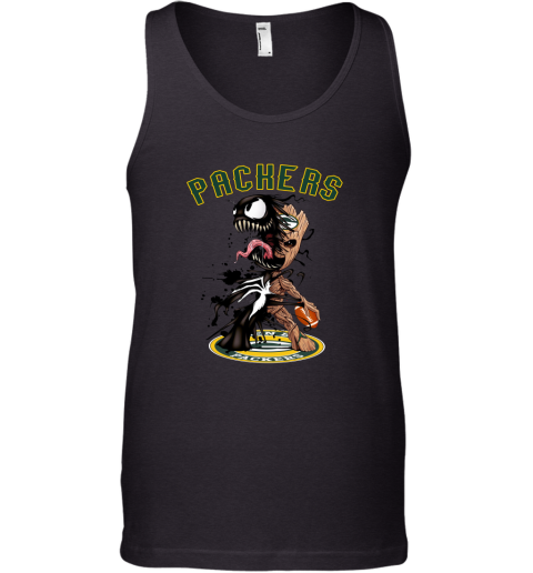 NFL Green Bay Packers Football Venom Groot Guardians Of The Galaxy u3XyO1EVrB3 unisex tank 17 95 151514 front black