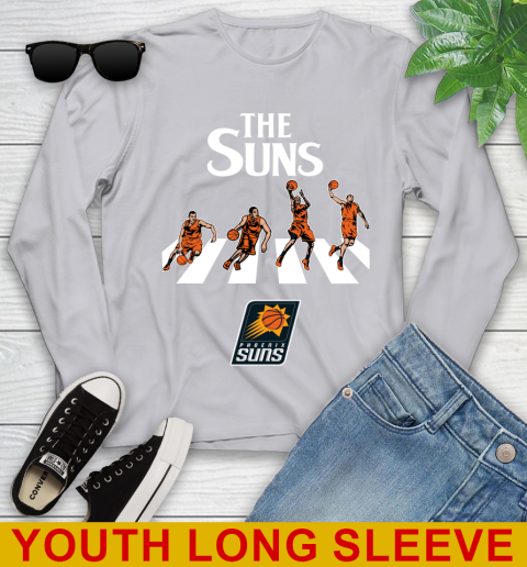 NBA Basketball Phoenix Suns The Beatles Rock Band Shirt Youth Long Sleeve - Image 6