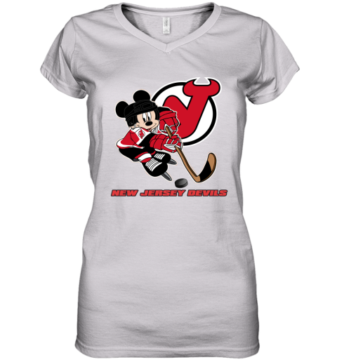 NHL New Jersey Devils Mickey Mouse Disney Hockey T Shirt Youth