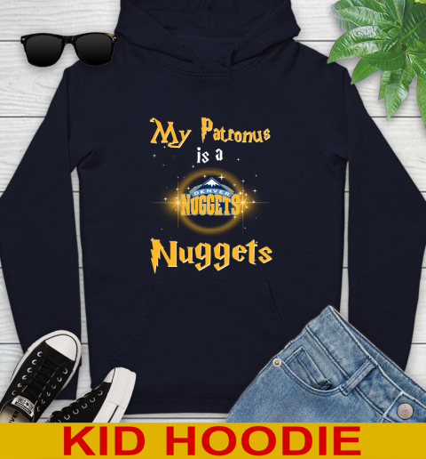 NBA Basketball Harry Potter My Patronus Is A Denver Nuggets Youth Hoodie 4 NBA Basketball Harry Potter My Patronus Is A Denver Nuggets Youth Hoodie - Image 4