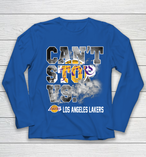 NBA Los Angeles Lakers Basketball Can't Stop Vs Youth Long Sleeve 7