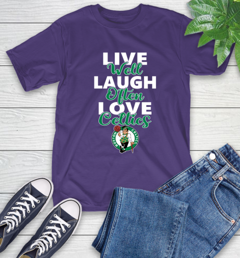 NBA Basketball Boston Celtics Live Well Laugh Often Love Shirt T-Shirt 5