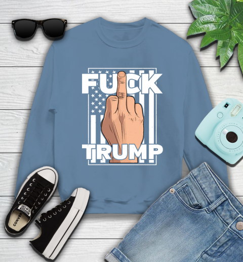 Fuck Trump Middle Finger Anti Republican T Shirt 33