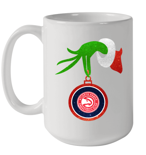 Atlanta Hawks Grinch Merry Christmas NBA Basketball Ceramic Mug 15oz