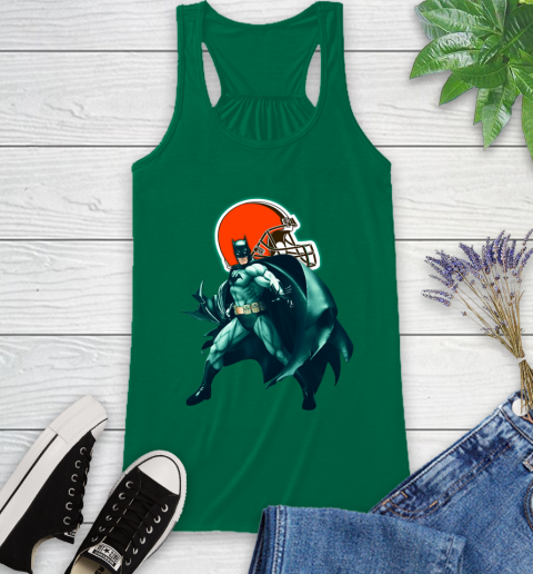 NFL Batman Football Sports Cleveland Browns Racerback Tank 7