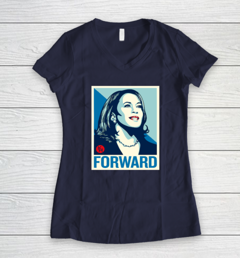 Kamala Harris Forward Women's V-Neck T-Shirt 7