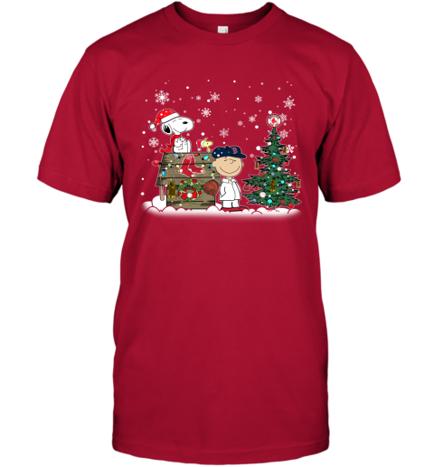 MLB Boston Red Sox Snoopy Charlie Brown Christmas Baseball Commissioner's  Trophy T Shirt Christmas Gift