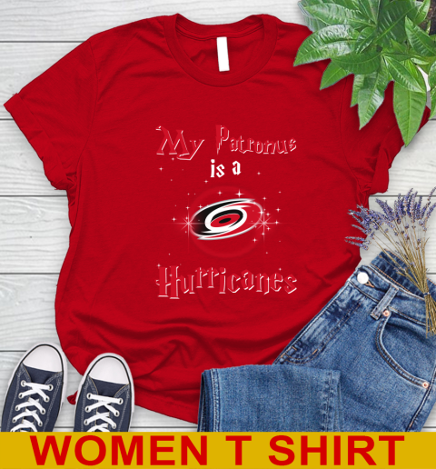 NHL Hockey Harry Potter My Patronus Is A Carolina Hurricanes Women's T-Shirt 11