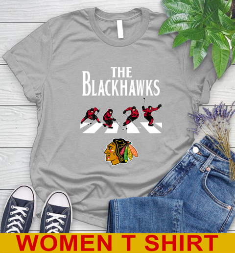 NHL Hockey Chicago Blackhawks The Beatles Rock Band Shirt Women's T-Shirt 5