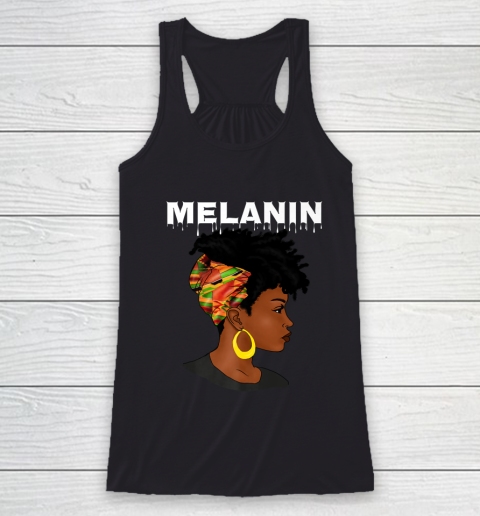 Oheneba Melanin Drippin Black Girl Magic Afro Pride Racerback Tank