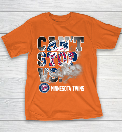 MLB Minnesota Twins Baseball Can't Stop Vs Twins Youth T-Shirt 4