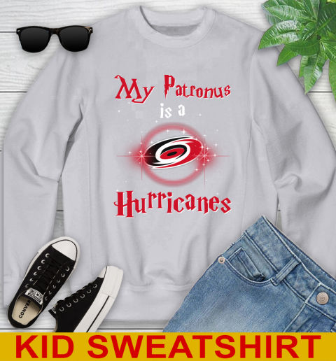 NHL Hockey Harry Potter My Patronus Is A Carolina Hurricanes Youth Sweatshirt 3