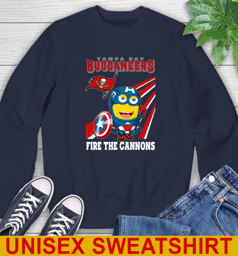 NFL Football Tampa Bay Buccaneers Captain America Marvel Avengers Minion Shirt Sweatshirt 2