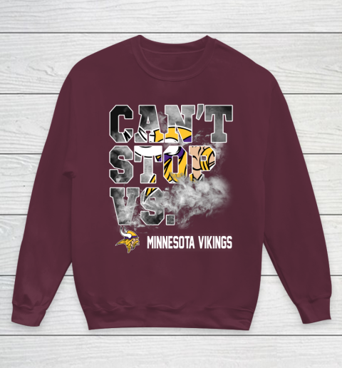 NFL Minnesota Vikings Can't Stop Vs Youth Sweatshirt 4