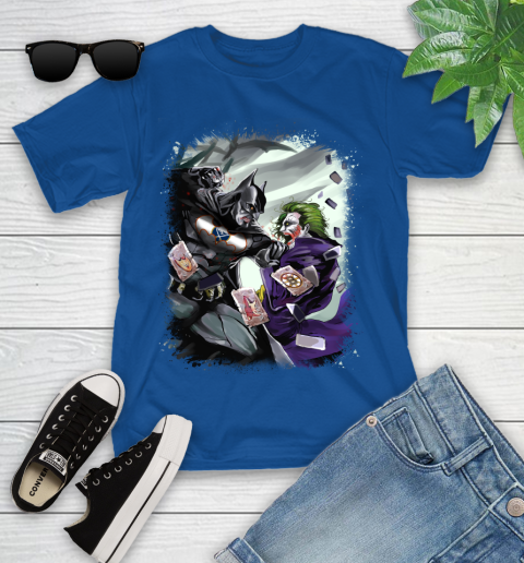 Buffalo Sabres NHL Hockey Batman Fighting Joker DC Comics Youth T-Shirt 9