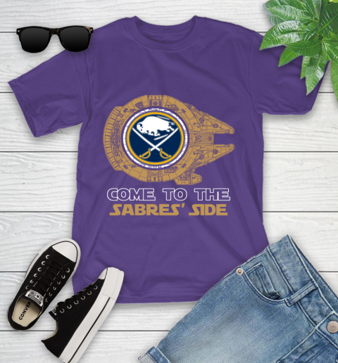 NHL Come To The Buffalo Sabres Wars Hockey Sports Youth T-Shirt 3