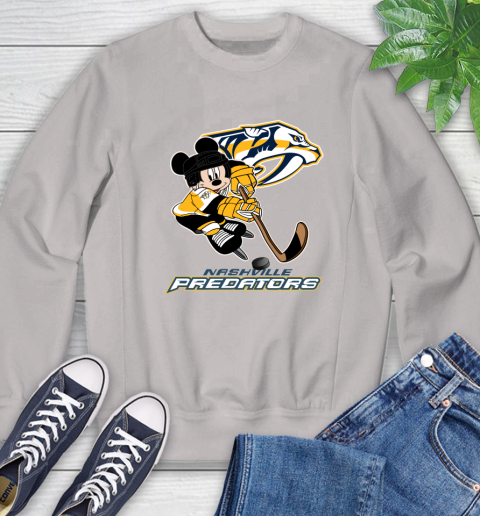 NHL Nashville Predators Mickey Mouse Disney Hockey T Shirt Sweatshirt 24