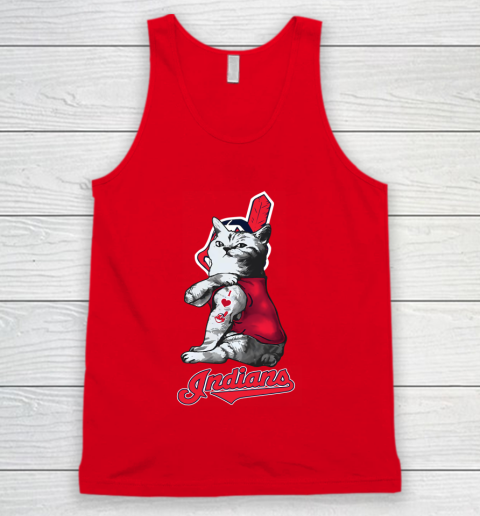 MLB Baseball My Cat Loves Cleveland Indians Tank Top 5