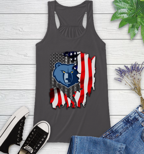 Memphis Grizzlies NBA Basketball American Flag Racerback Tank 11