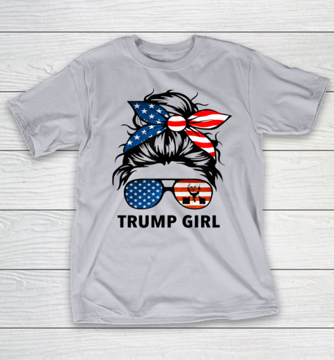 Trump Girl American Flag Glass T-Shirt 4