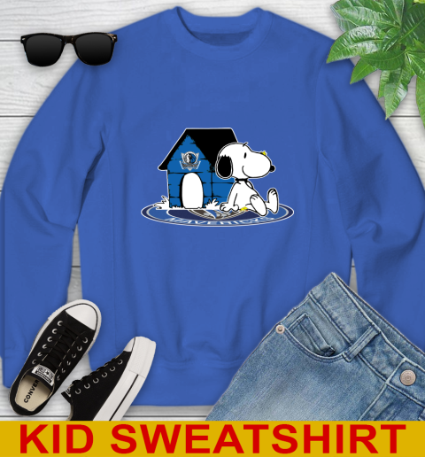 NBA Basketball Dallas Mavericks Snoopy The Peanuts Movie Shirt Youth Sweatshirt 7