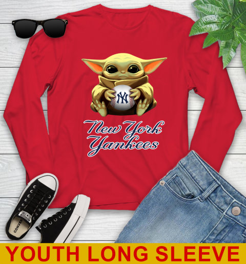 MLB Baseball New York Yankees Star Wars Baby Yoda Shirt 132