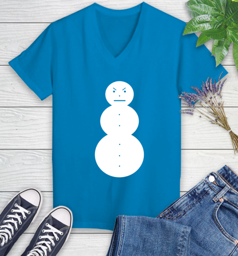 Jeezy Snowman Women's V-Neck T-Shirt 7