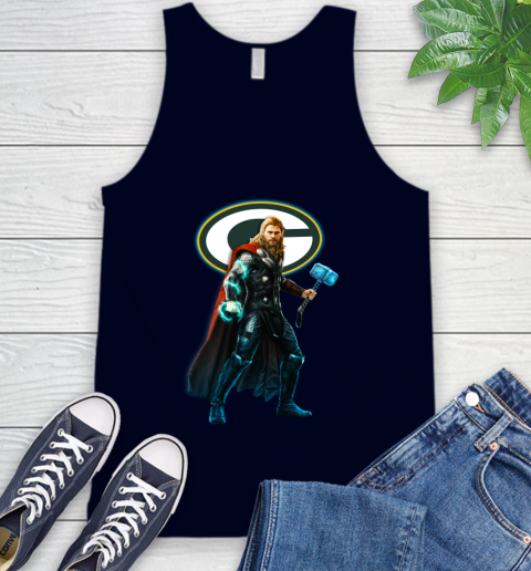 NFL Thor Avengers Endgame Football Green Bay Packers Tank Top 3