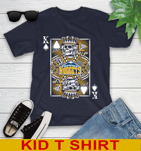 Denver Nuggets NBA Basketball The King Of Spades Death Cards Shirt Youth T-Shirt 2