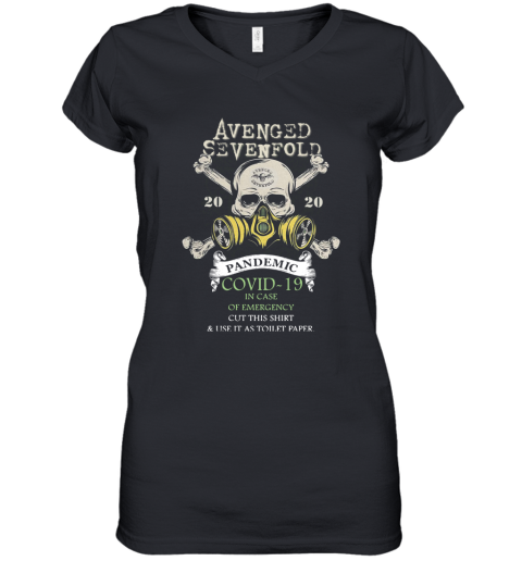 Avenger Sevenfold 2020 Pademic Covid 19 Women's V-Neck T-Shirt