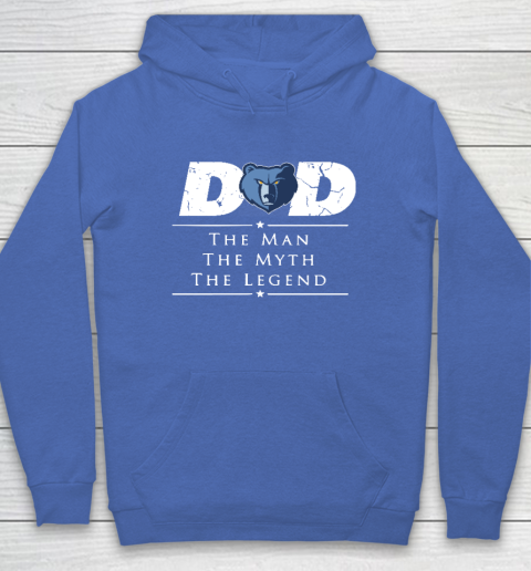 Memphis Grizzlies NBA Basketball Dad The Man The Myth The Legend Hoodie - Image 7