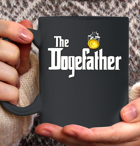 The Dogefather Funny Doge Cryptocurrency Meme Dogecoin Ceramic Mug 11oz