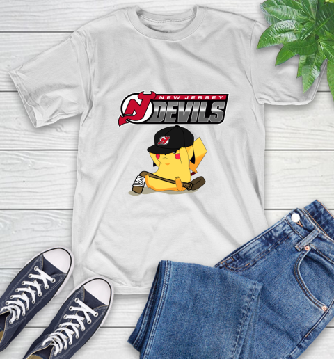 NHL Pikachu Hockey Sports New Jersey Devils T-Shirt