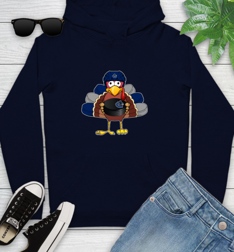 Vancouver Canucks Turkey Thanksgiving Day Youth Hoodie 4