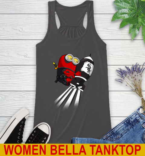 MLB Baseball Chicago White Sox Deadpool Minion Marvel Shirt Racerback Tank 10