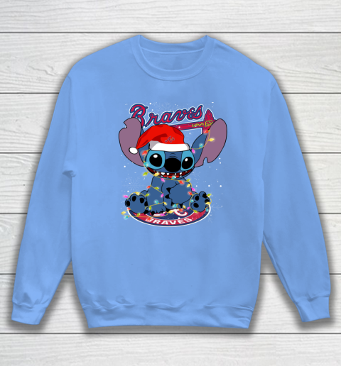 Atlanta Braves MLB noel stitch Baseball Christmas Sweatshirt 7