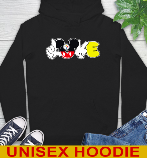 Pittsburgh Steelers NFL Football Love Mickey Disney Sports Hoodie 2