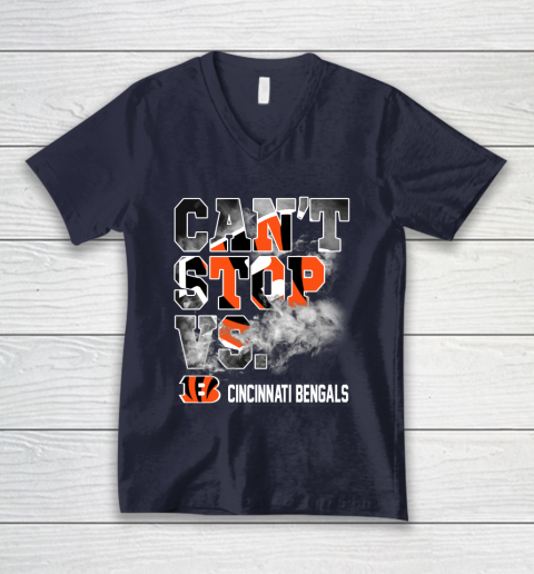 NFL Cincinnati Bengals Can't Stop Vs V-Neck T-Shirt 2