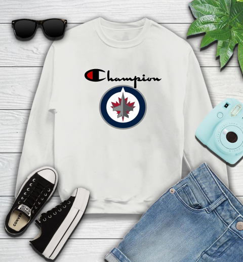 NHL Hockey Winnipeg Jets Champion Shirt Sweatshirt 3