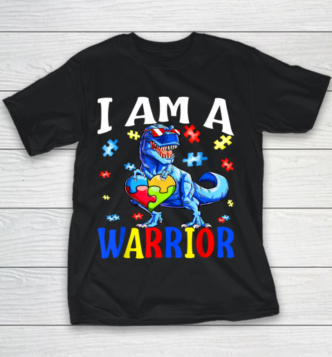 I Am A Warrior Autism Family Autism Awareness Youth T-Shirt