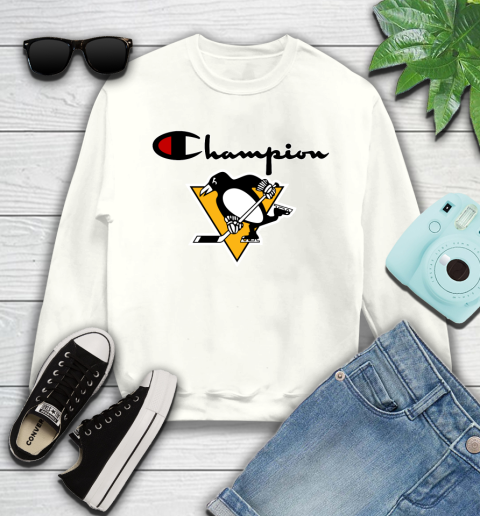 NHL Hockey Pittsburgh Penguins Champion Shirt Youth Sweatshirt