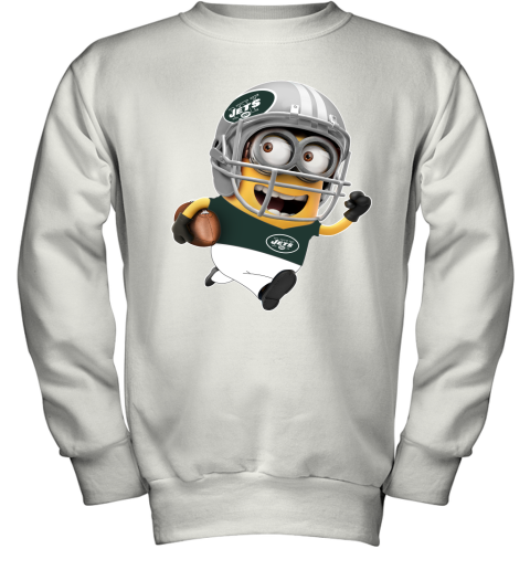 '47 Men's New York Jets Cover 2 Grey Long Sleeve T-Shirt