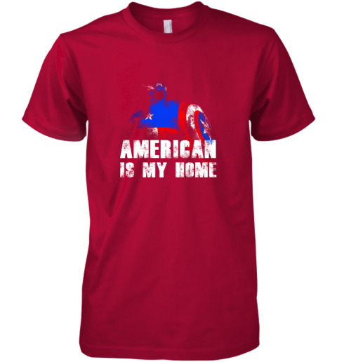 America Is My Home Captain America 4th Of July Premium Men's T-Shirt