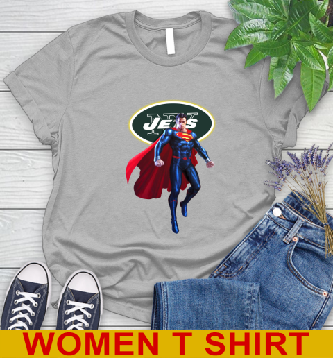 NFL Superman DC Sports Football New York Jets Women's T-Shirt 5
