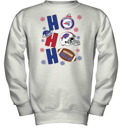 Buffalo Bills Hohoho Santa Claus Christmas Football NFL Youth Sweatshirt