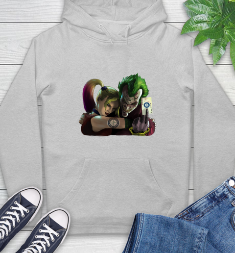 Seattle Mariners MLB Baseball Joker Harley Quinn Suicide Squad Hoodie - Image 7