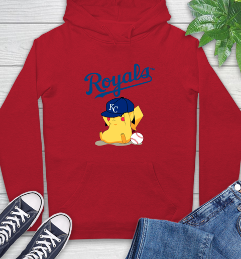 MLB Pikachu Baseball Sports Kansas City Royals Hoodie 10