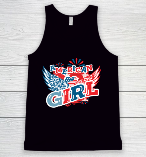 4th Of July American Girl, Fourth Of July Tank Top