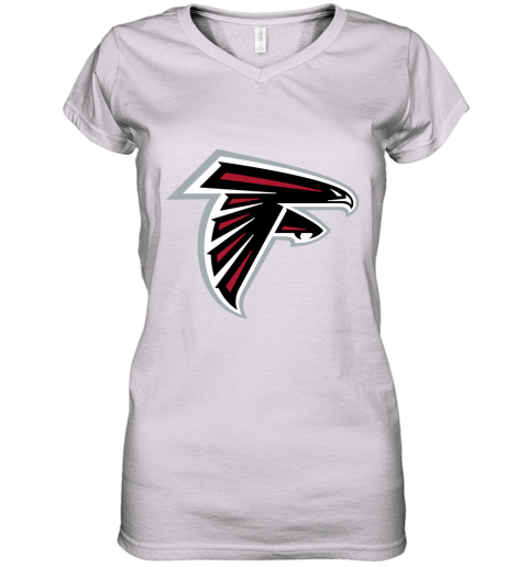 Atlanta Falcons NFL Line by Fanatics Branded Gray Victory Women's V-Neck T-Shirt