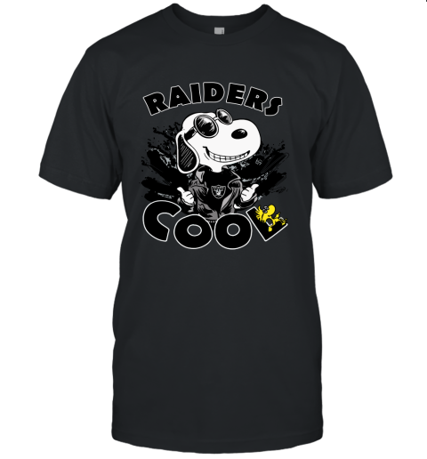 Oakland Raiders Snoopy Joe Cool We're Awesome Unisex Jersey Tee
